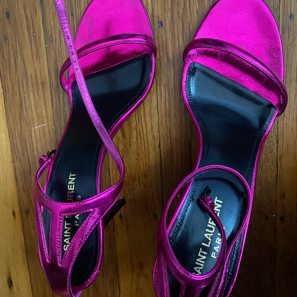 Saint Laurent metallic Sandals - Picture 4 of 5